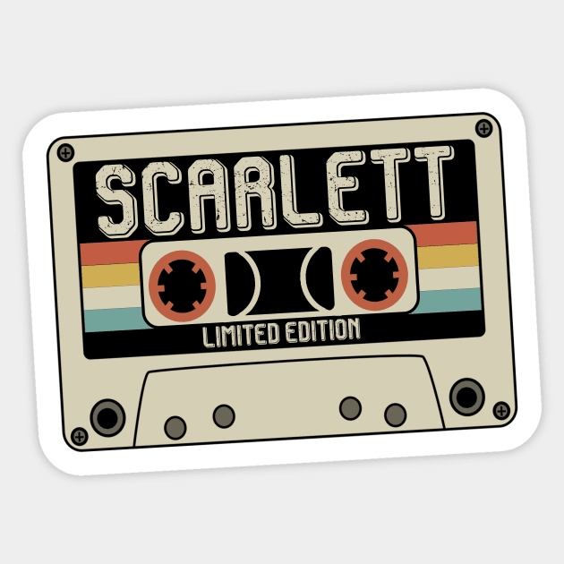 Scarlett - Limited Edition - Vintage Style Sticker by Debbie Art